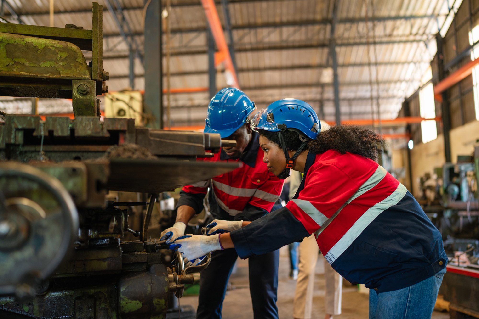 Mechanical engineering team production.